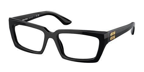 Miu Miu MU04XV 1AB1O1 Eyeglasses in Black